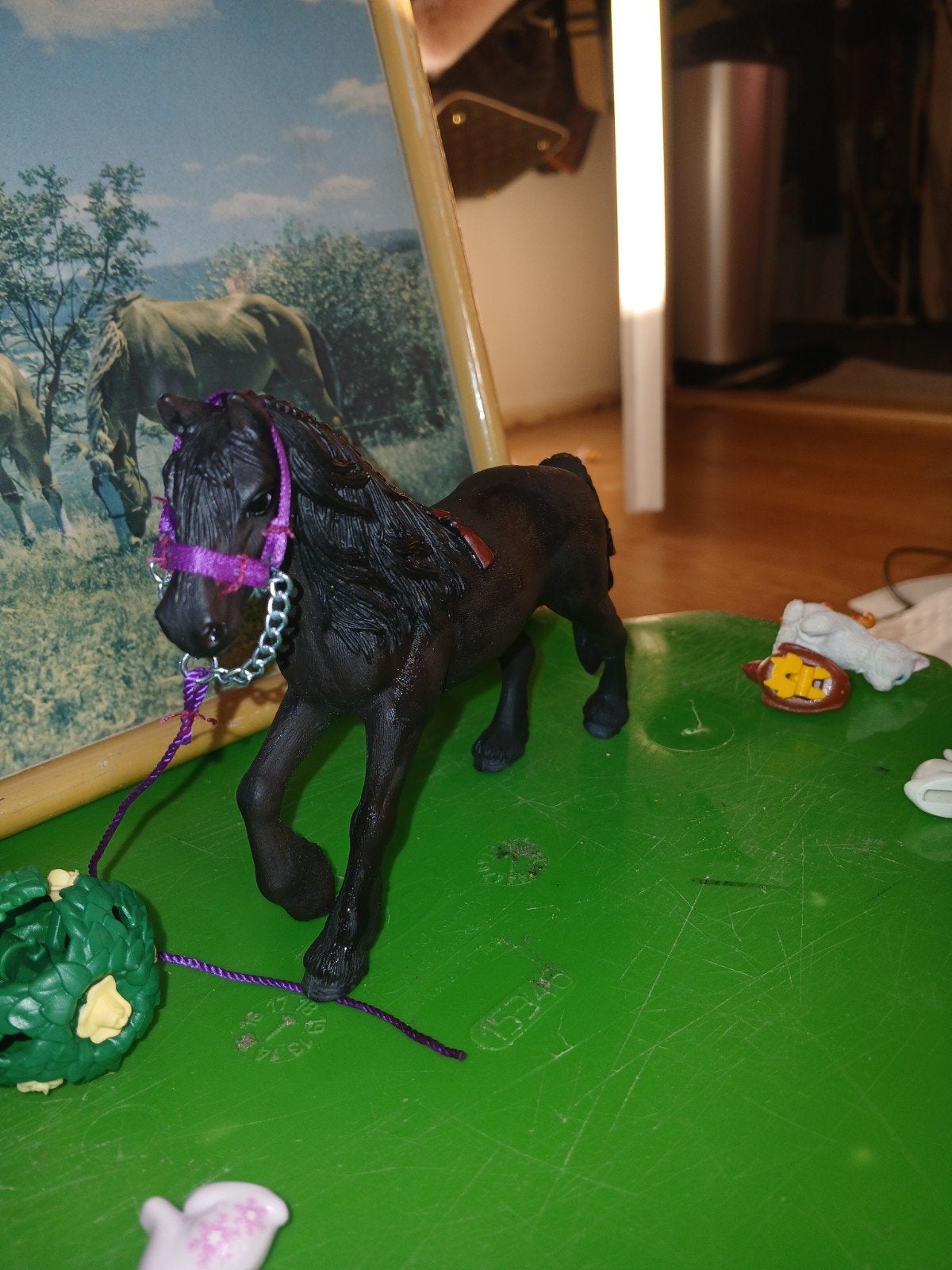 Schleich paard met halster en touw, Ophalen, Zo goed als nieuw, Jongen of Meisje