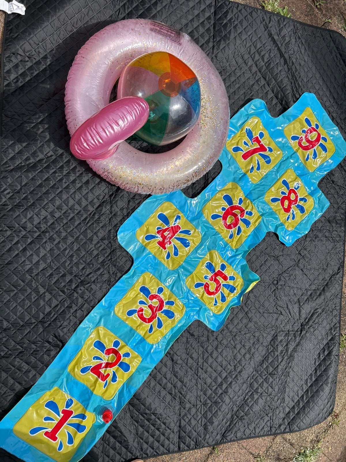 Opblaasflamingo, bal, hinkelbaan, zwembandjes, bandjes, Kinderen en Baby's, Speelgoed | Buiten | Opblaasfiguren, Ophalen of Verzenden
