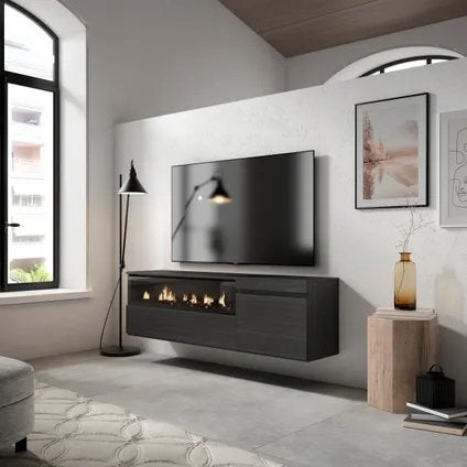 Nieuwe Sfeerhaard met TV Meubel - Ongebruikt, Ophalen, Overige materialen, 150 tot 200 cm, Nieuw