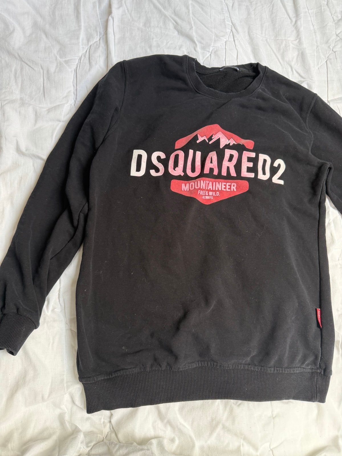 Dsquared2 Dames Sweater - Zwart met print, Ophalen of Verzenden, Zo goed als nieuw, Maat 36 (S), Zwart