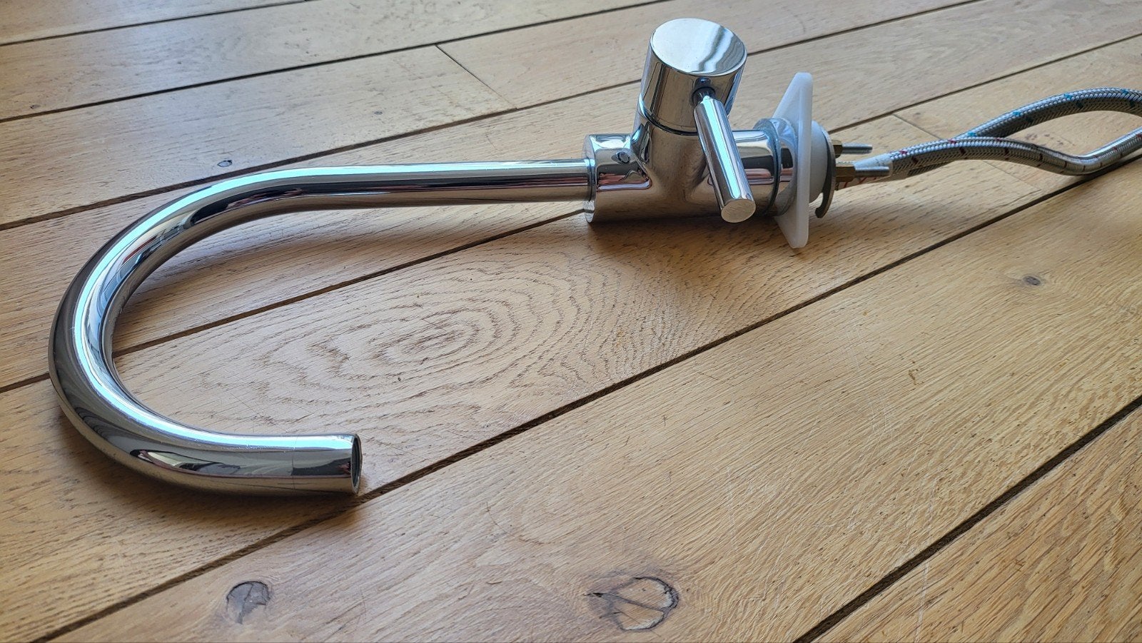 Franke Keukenkraan - Chroom, ca. 33cm hoog, Zilver, Ophalen of Verzenden, Metaal, Overige merken