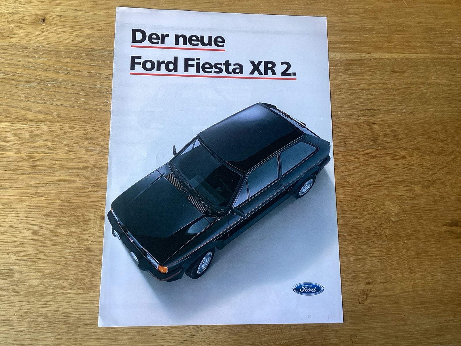 Ford Fiesta XR2 Brochure 1983 - Collectors Item Duits, Ophalen of Verzenden, Zo goed als nieuw, Ford