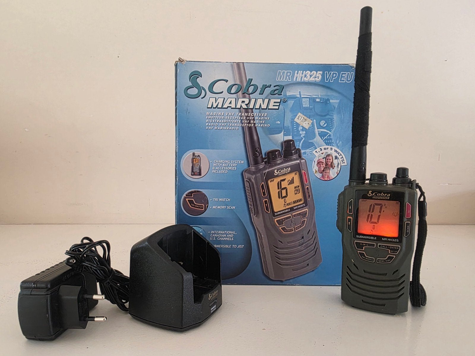 Hand marifoon Cobra VHF, Ophalen of Verzenden, Gebruikt, Communicatie
