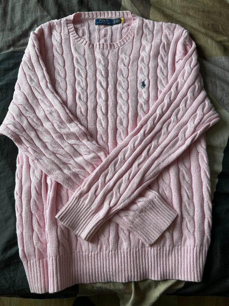 Ralph Lauren trui, Ralph Lauren Polo, Ophalen of Verzenden, Roze, Maat 56/58 (XL)