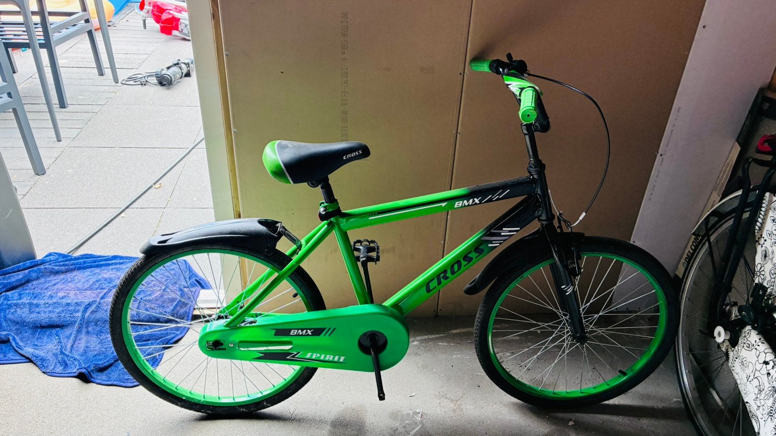 Kinderfiets groen bmx 22 inch, Ophalen, Zo goed als nieuw, Staal