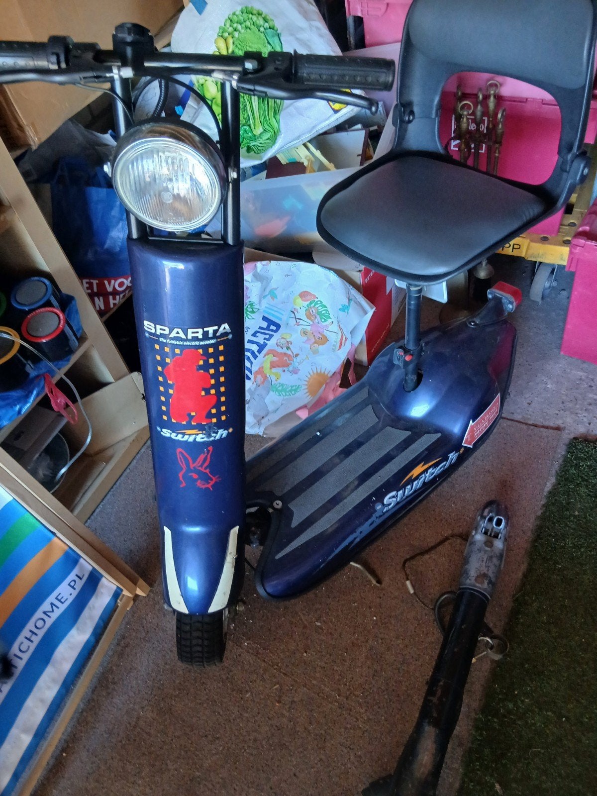 Electrische step /scooter met kenteken merk sparta switch  g, Fietsen en Brommers, Ophalen of Verzenden, Gebruikt, Elektrische step (E-scooter)