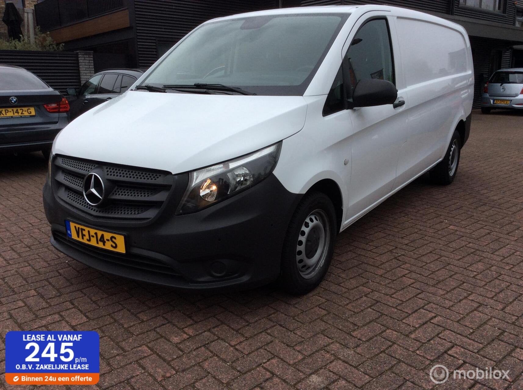Mercedes Vito Bestel 110 CDI Extra Lang DC Comfort Nav Nap c, Stof, Gebruikt, 4 cilinders, Wit