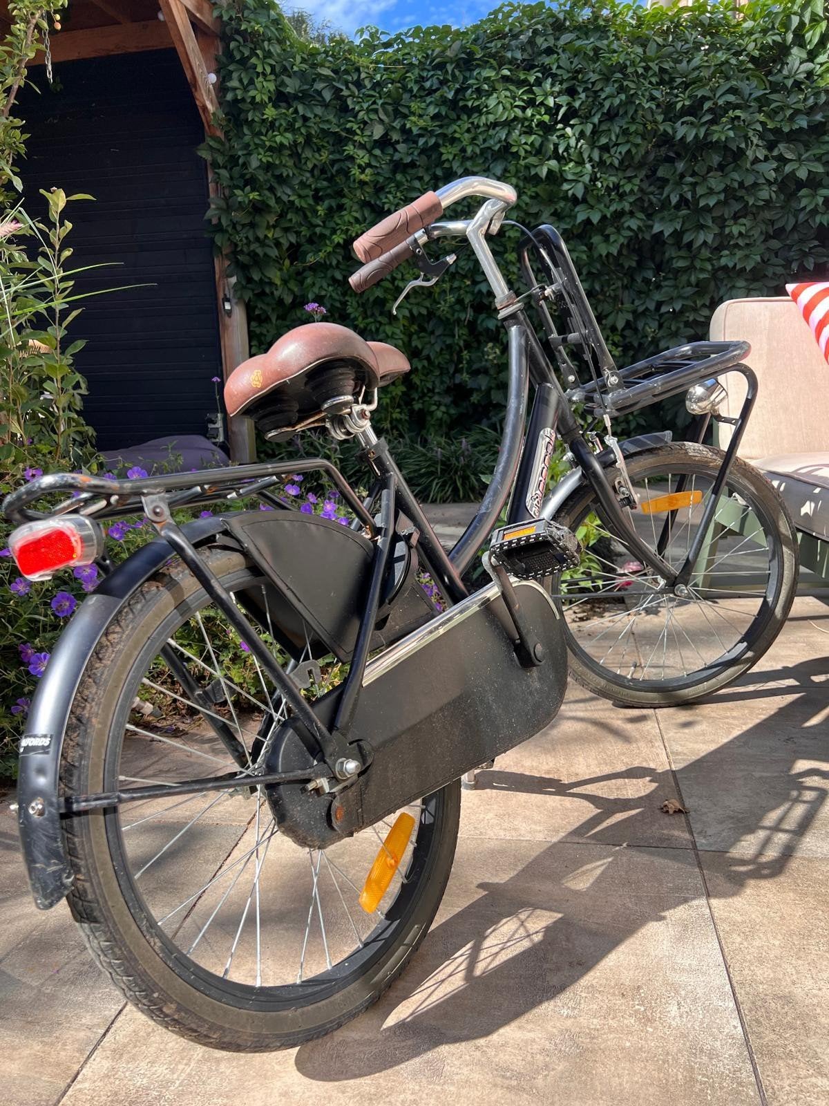 Popal kinderfiets 20 inch - Zwart, Ophalen, Gebruikt, Terugtraprem, Popal