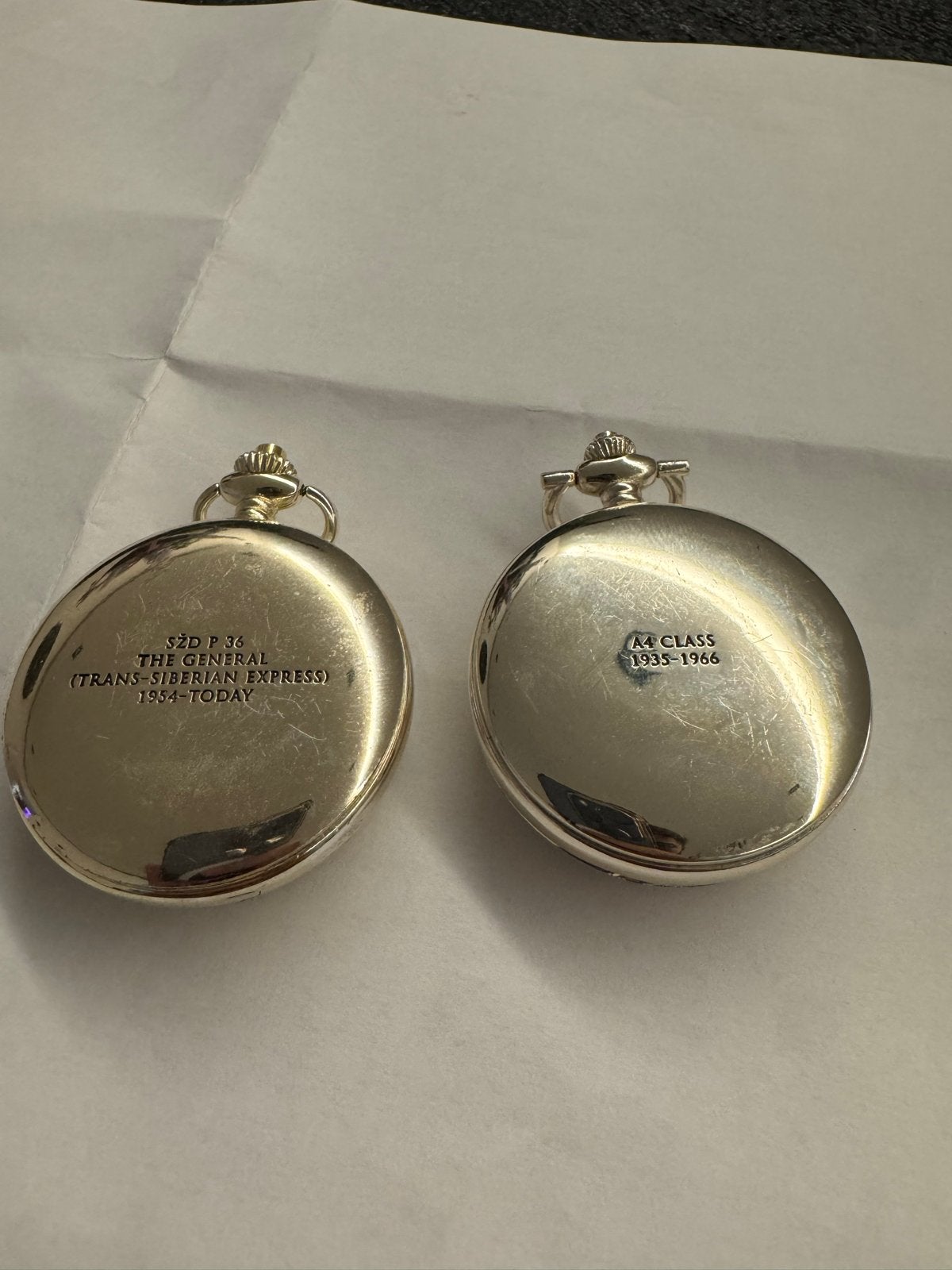 2 Zakhorloges, Sieraden, Tassen en Uiterlijk, Horloges | Heren, Gebruikt, Zakhorloge, Overige merken, Staal, Overige materialen