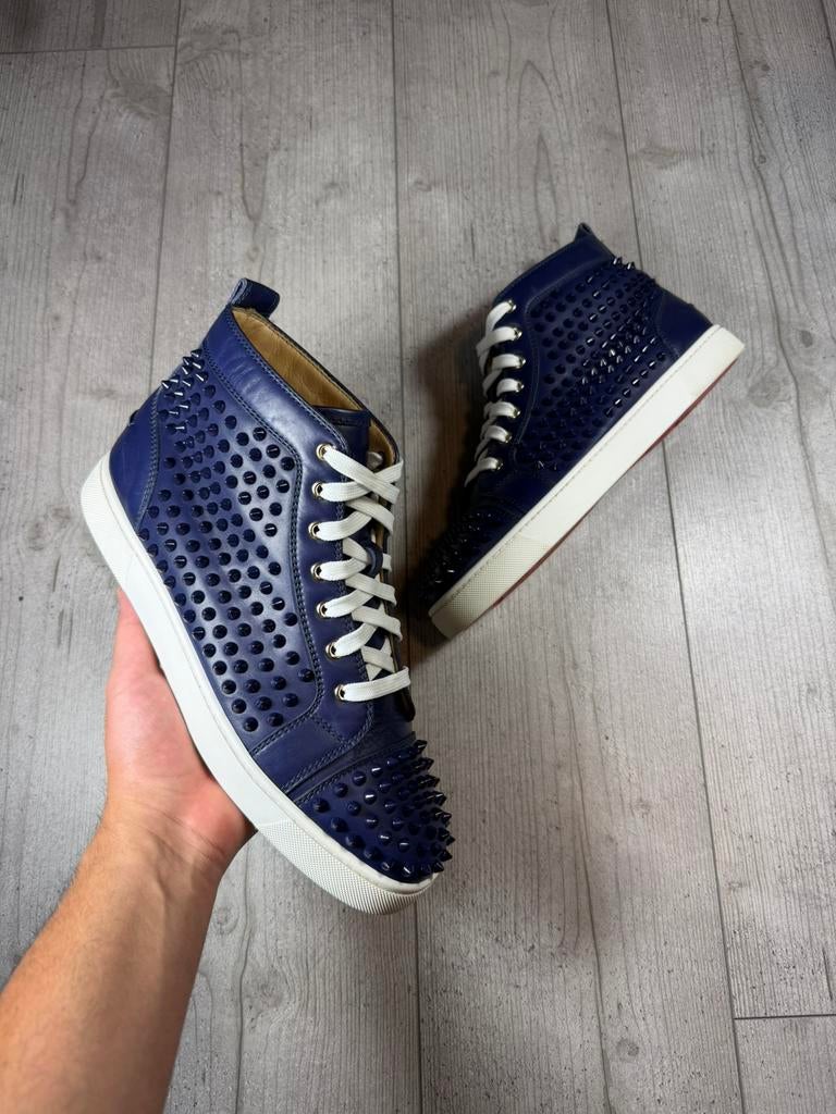 Christian Louboutin, Blauw, Ophalen of Verzenden, Sneakers of Gympen, Gedragen