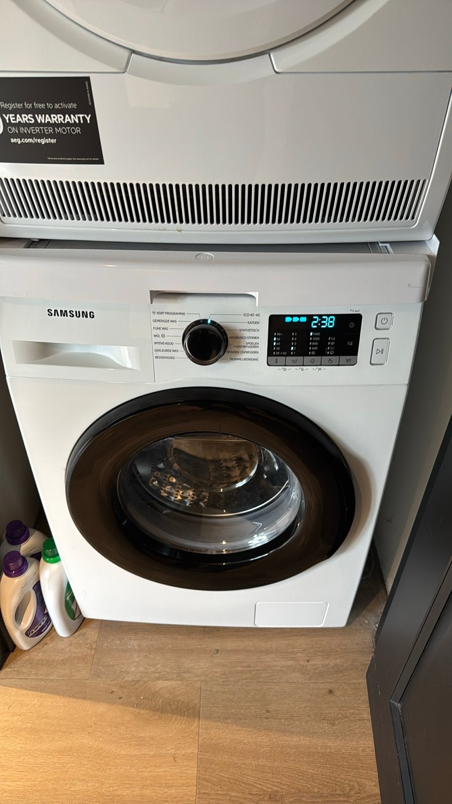 SAMSUNG ecobubble WW8ET4048CE Wasmachine, Ophalen, 1200 tot 1600 toeren, 8 tot 10 kg, Zo goed als nieuw