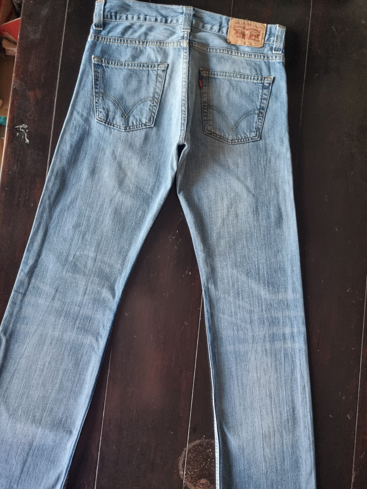 LICHTE LEVI STRAUSS 506 STRAIGHT FIT JEANS SIZE 31/34, Blauw, W32 (confectie 46) of kleiner, Ophalen of Verzenden, Zo goed als nieuw