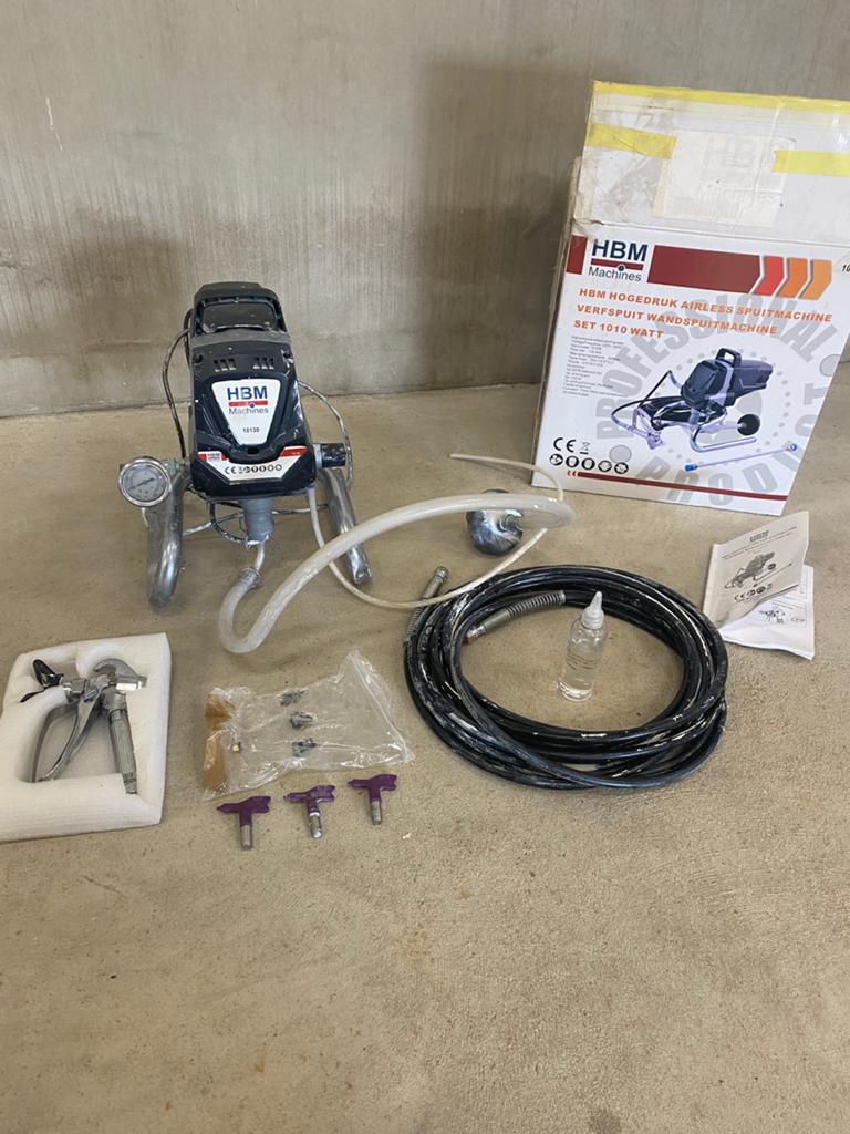 Hbm 1010watt airless, Ophalen, Gebruikt, Verfspuit of Verfpomp
