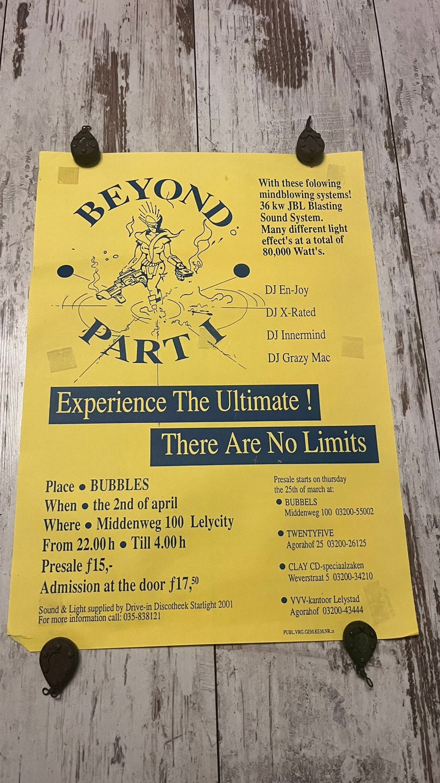 Beyond part I poster hardcore gabber Thunderdome, Ophalen of Verzenden, Gebruikt, A1 t/m A3