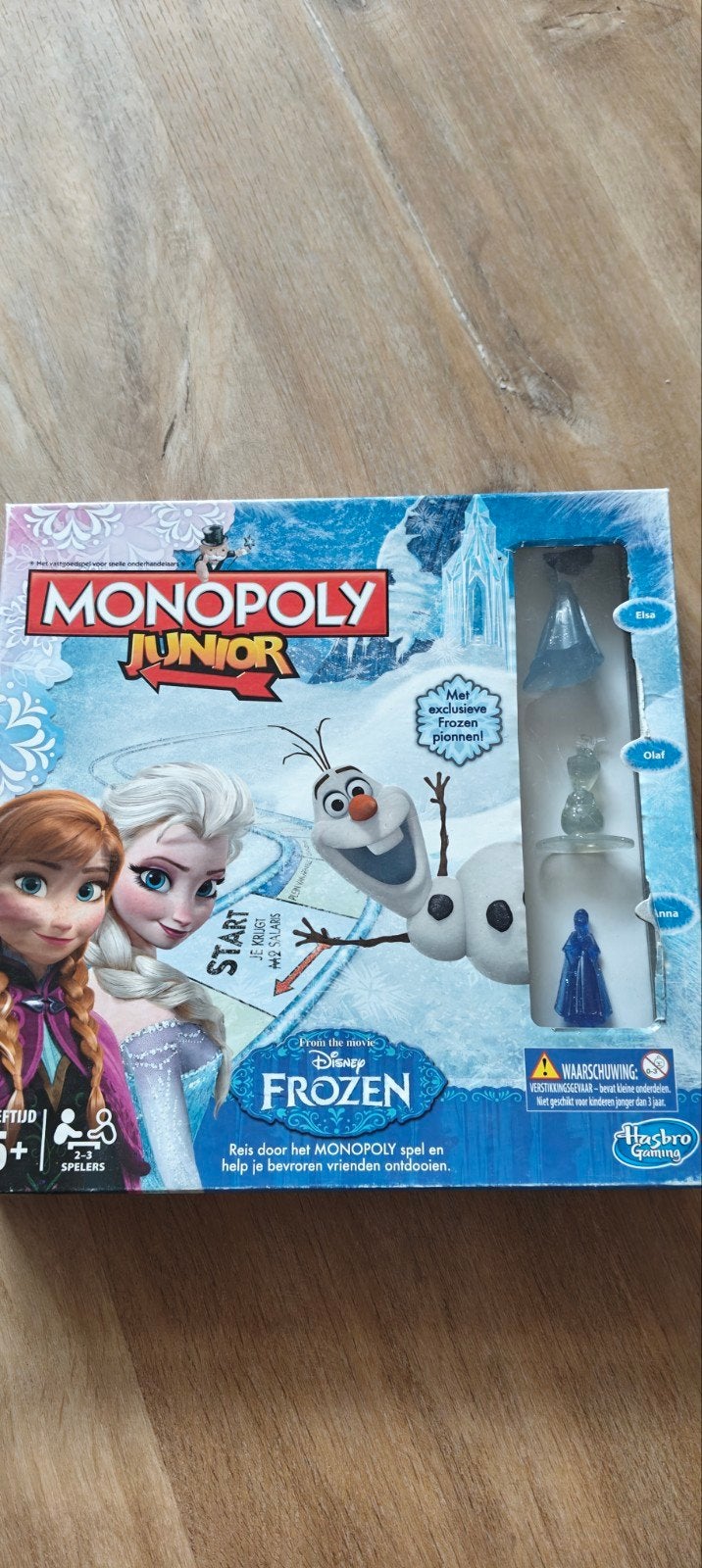 Monopoly Junior Disney Frozen Bordspel, Hobby en Vrije tijd, Gezelschapsspellen | Bordspellen, Drie of vier spelers, Ophalen, Zo goed als nieuw