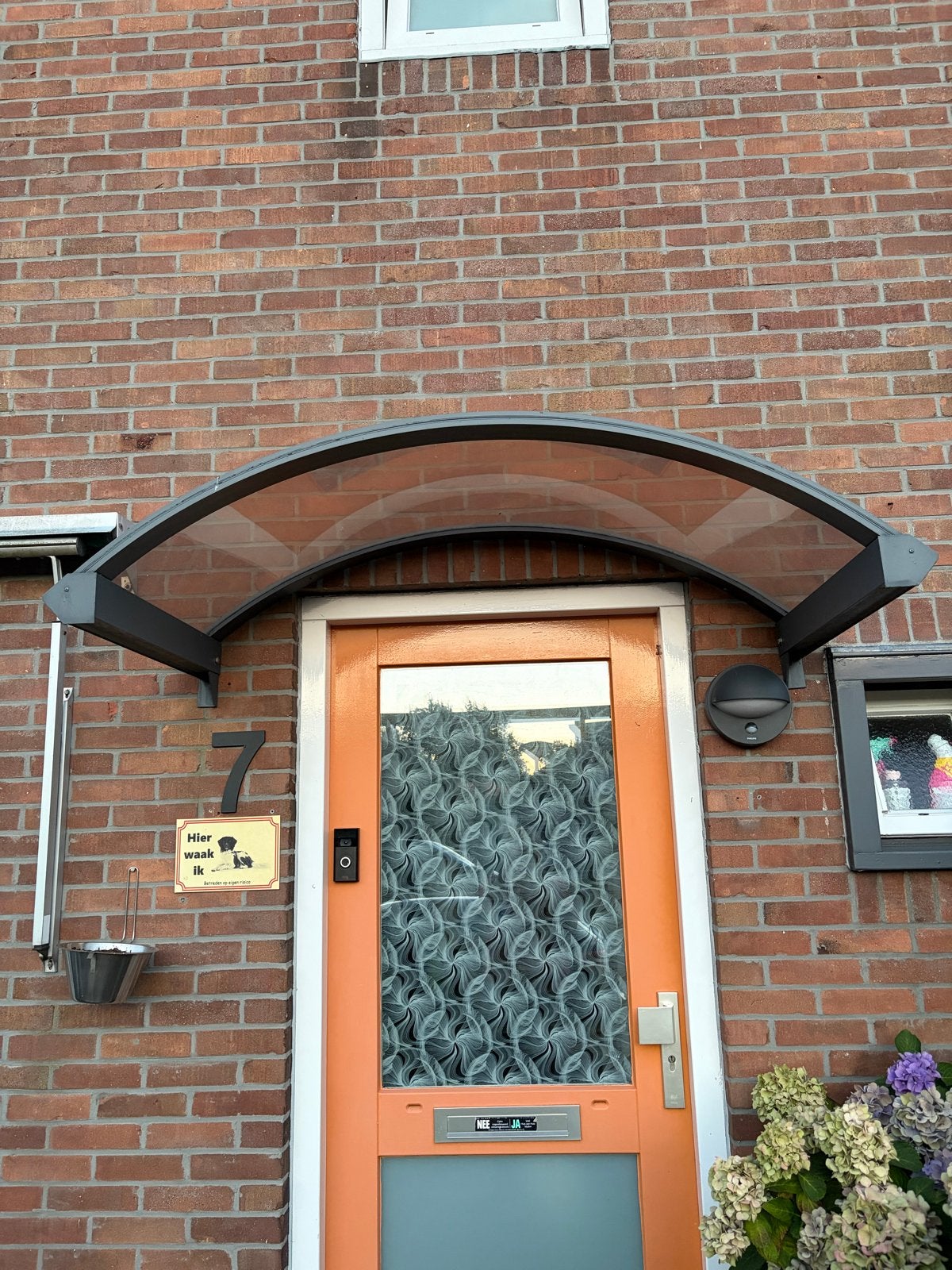Deurafdak / Luifel - Bescherming tegen weer en wind, Tuin en Terras, Ophalen, Overige typen, Nieuw, Minder dan 250 cm