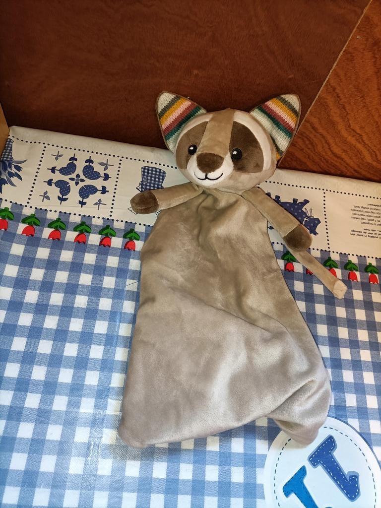 Robin de wasbeer knuffeldoek ZONDER hartslag Zazu kids, Ophalen of Verzenden, Zo goed als nieuw, Overige typen