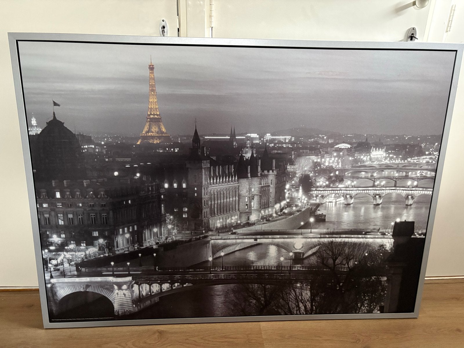 IKEA VILSHULT Parijs Eiffeltoren Canvas 140x100 cm, Ophalen, 100 tot 125 cm, 75 – 100, Print