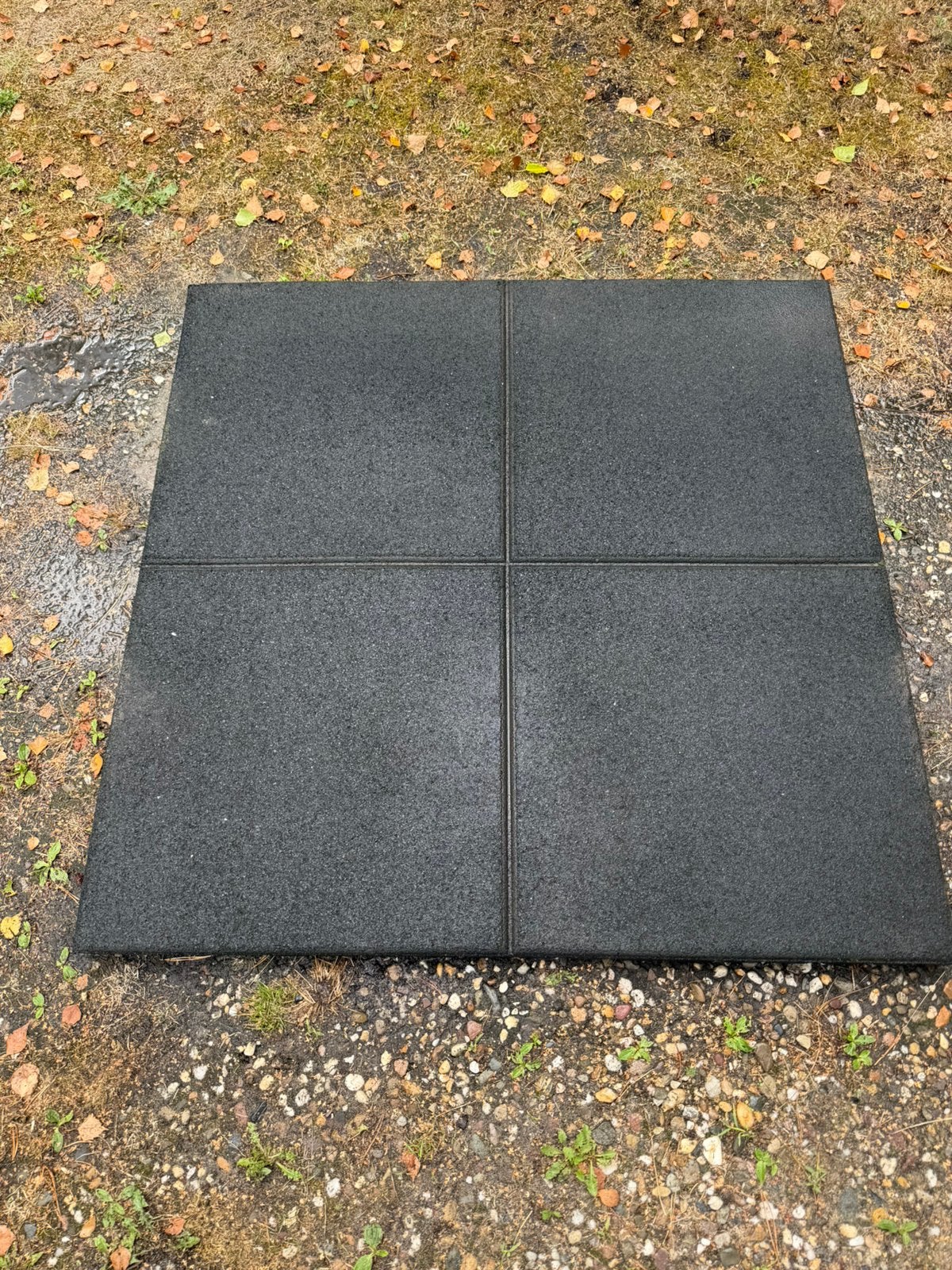 Rubberen matten ca 100x100x4 speeltoestel stal ed, Tuin en Terras, Ophalen, Gebruikt, Overige typen, Rubber