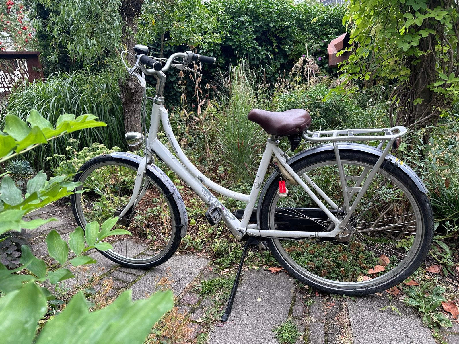 Witte Batavus Diva damesfiets, frame 50 cm, Fietsen en Brommers, Fietsen | Dames | Damesfietsen, Ophalen, Batavus, 50 tot 53 cm
