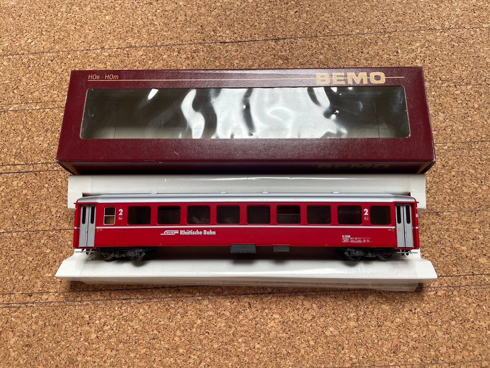 Bemo RhB H0m Einheitswagen I Refit B 2348 - 3250 138, Hobby en Vrije tijd, Modeltreinen | H0, Overige merken, Gelijkstroom, Wagon