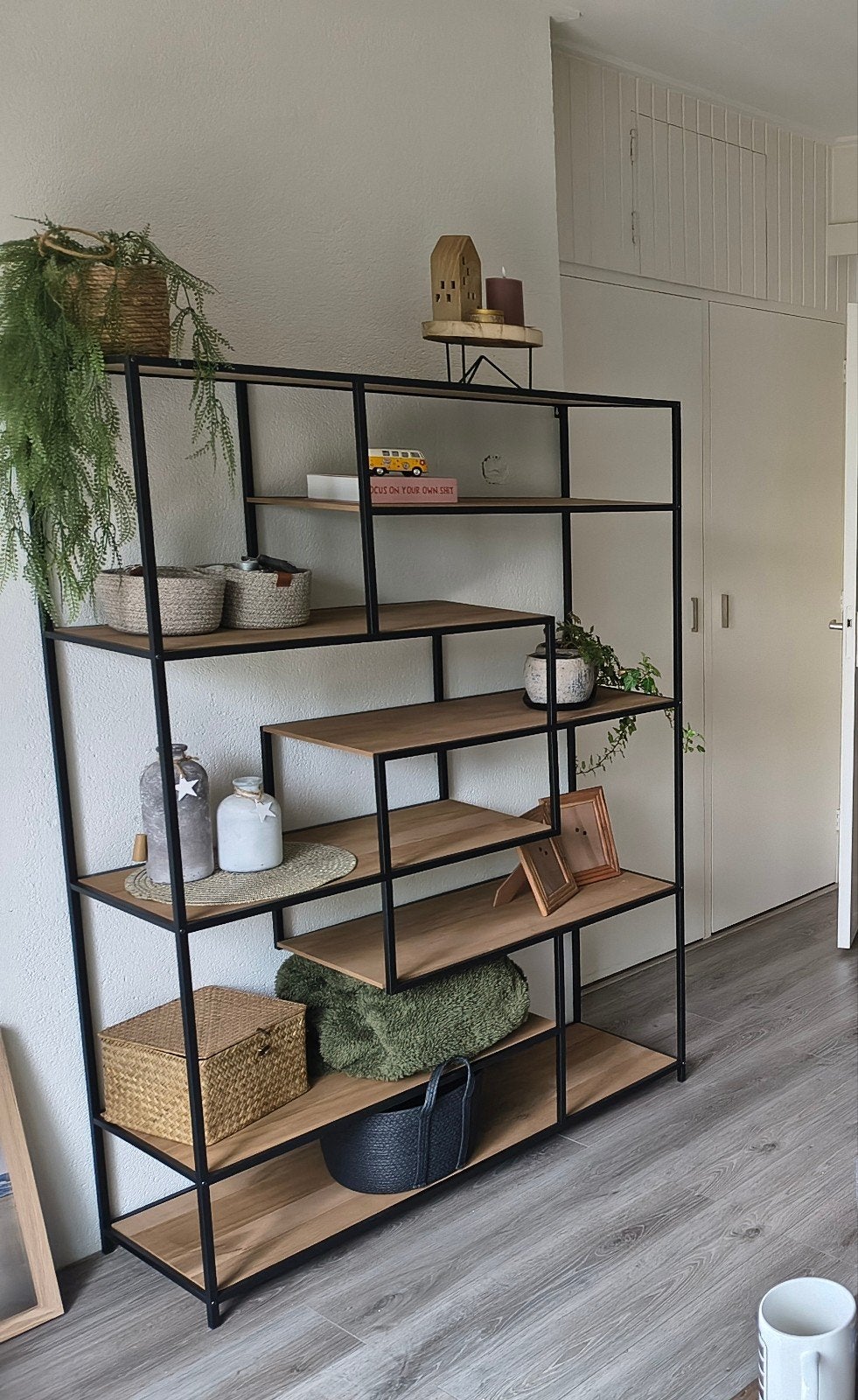 Vakkenkast Charlie XL - 170x120x40 cm - Exclusief spulletjes, Met plank(en), 100 tot 150 cm, Industrieel, Modern, Zo goed als nieuw