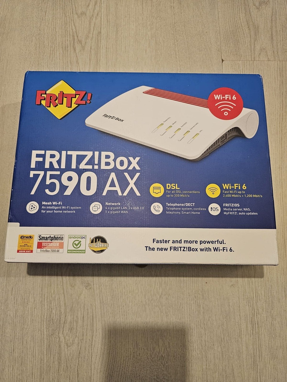 FRITZ!Box 7590 AX - Nieuw in doos, Computers en Software, Ophalen of Verzenden, Nieuw, Router met modem, FRITZ!Box