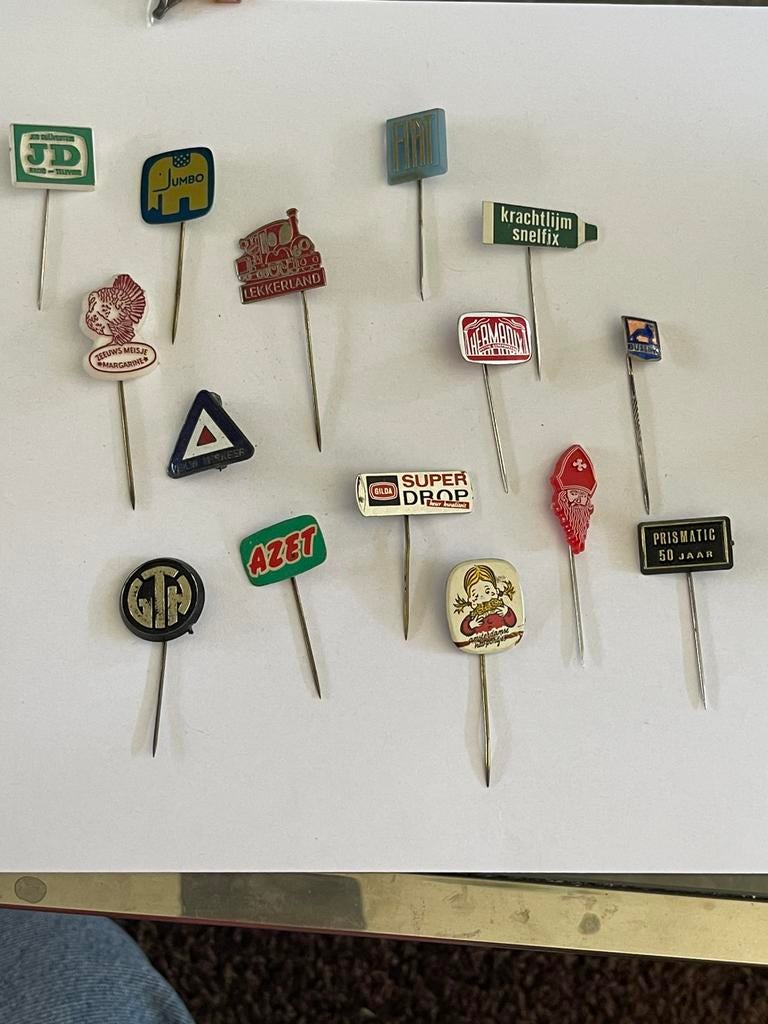 Vintage jaren ‘60 speldjes set 13, Verzamelen, Ophalen of Verzenden, Zo goed als nieuw, Overige onderwerpen