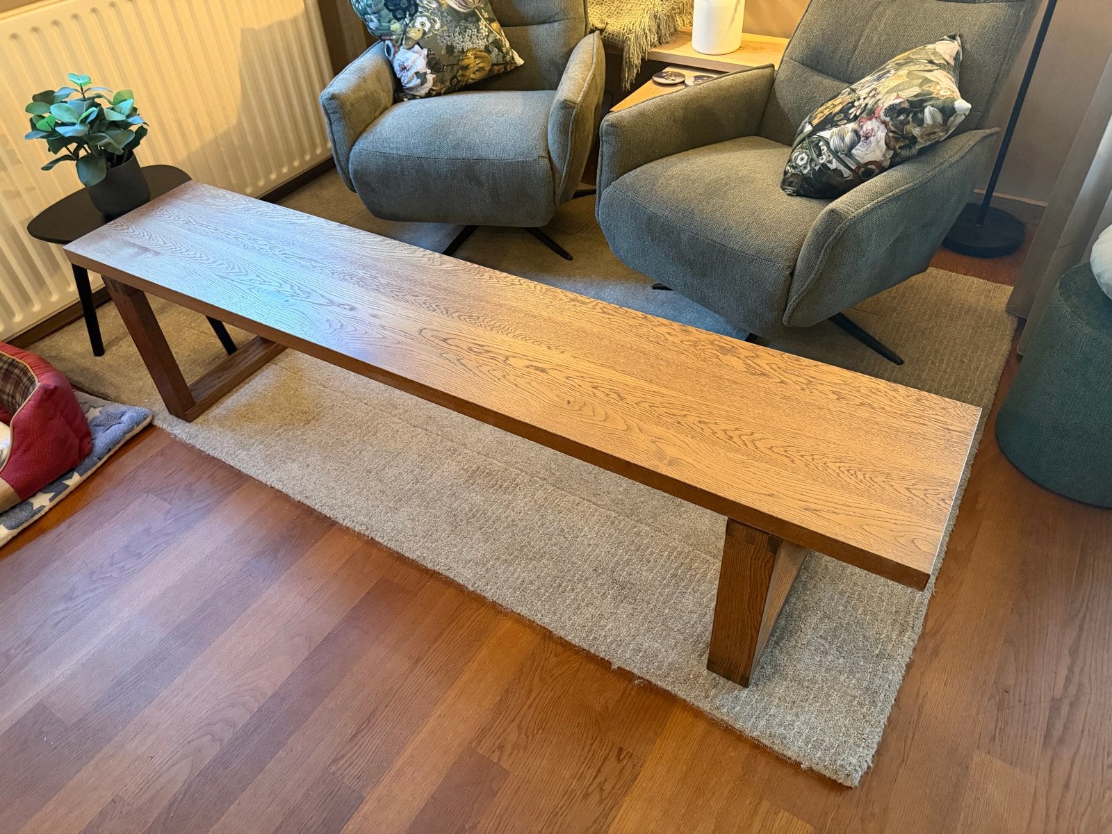 IKEA MÖRBYLÅNGA bankje 180x35.5cm - Houten zitbank, Ophalen, Gebruikt, Bruin, Eén