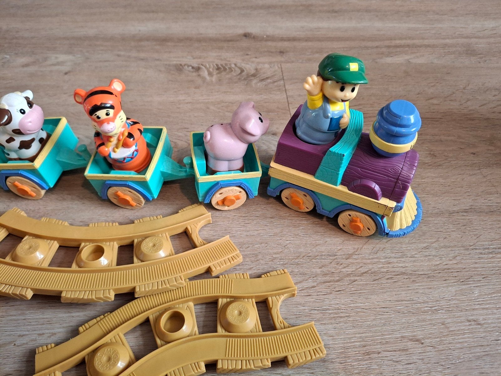 mega blocs treintje met dubbele set rails, Ophalen of Verzenden