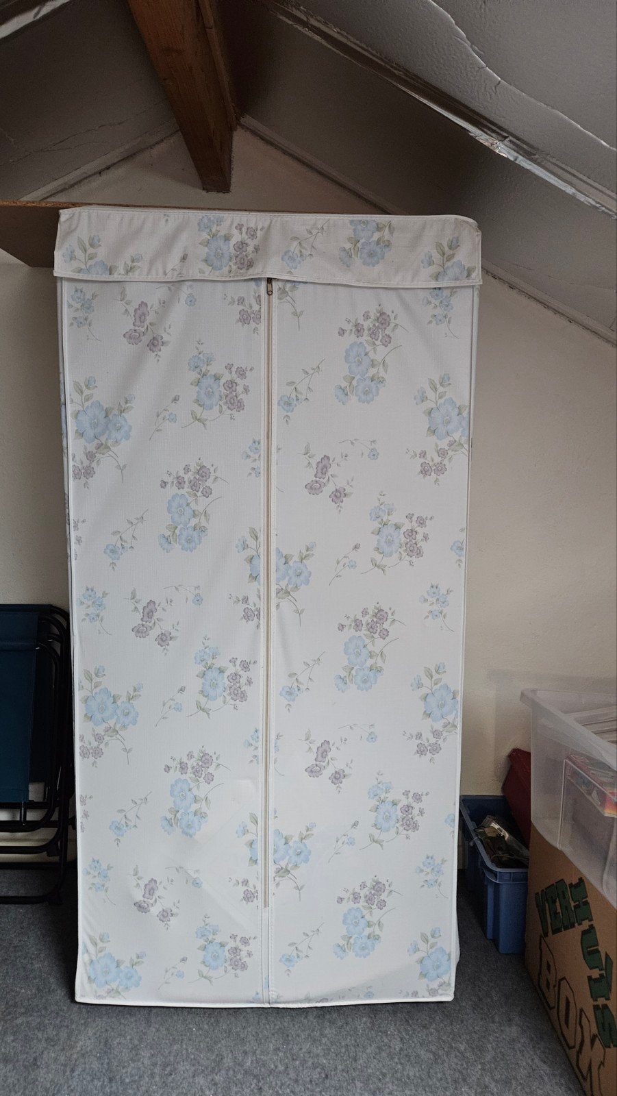 mottenkast  bloemenprint - H150 B60 D40, Huis en Inrichting, Kasten | Kledingkasten, Ophalen, Gebruikt, 50 tot 100 cm, 150 tot 200 cm