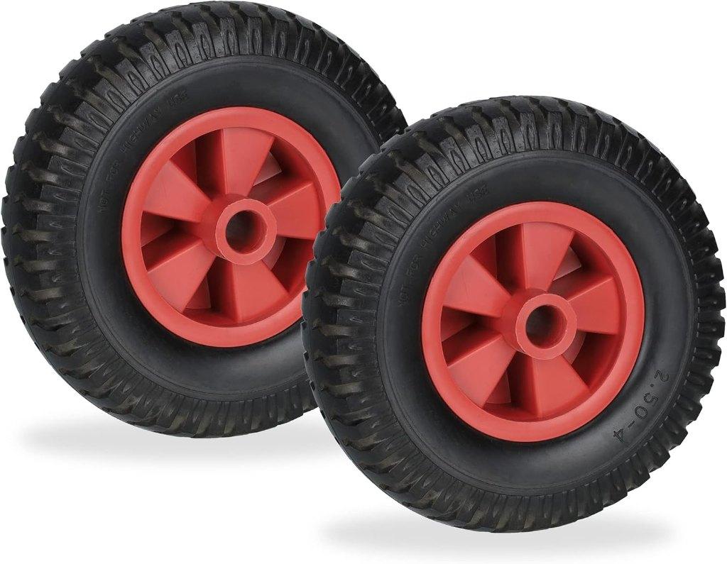 Bolderwagen-/kruiwagenwielen 4 stuks, Watersport en Boten, Ophalen, Nieuw, Overige typen