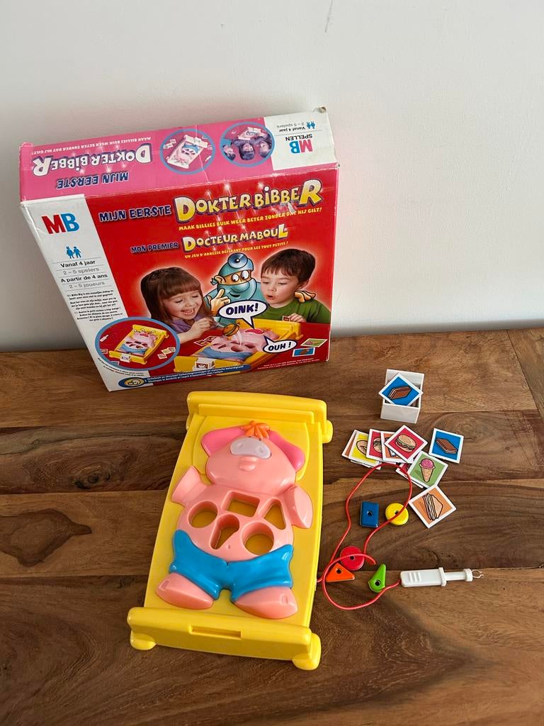 Mijn Eerste Dokter Bibber - MB Spel, Kinderen en Baby's, Speelgoed | Educatief en Creatief, Zo goed als nieuw, Ontdekken, Met licht
