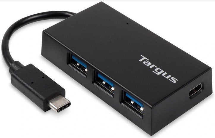 Targus ACH922EUZ USB-C-hub 3 keer USB-A en 1 keer USB-C, Nieuw, Ophalen of Verzenden, Harde schijf, Targus