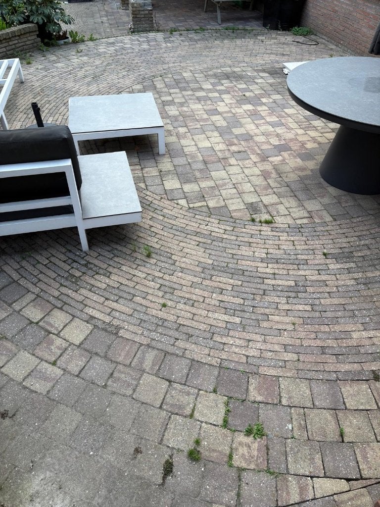 Gratis gebruikte klinkers voor terras of oprit, Tuin en Terras, Ophalen, Gebruikt, Klinkers, 10 m² of meer