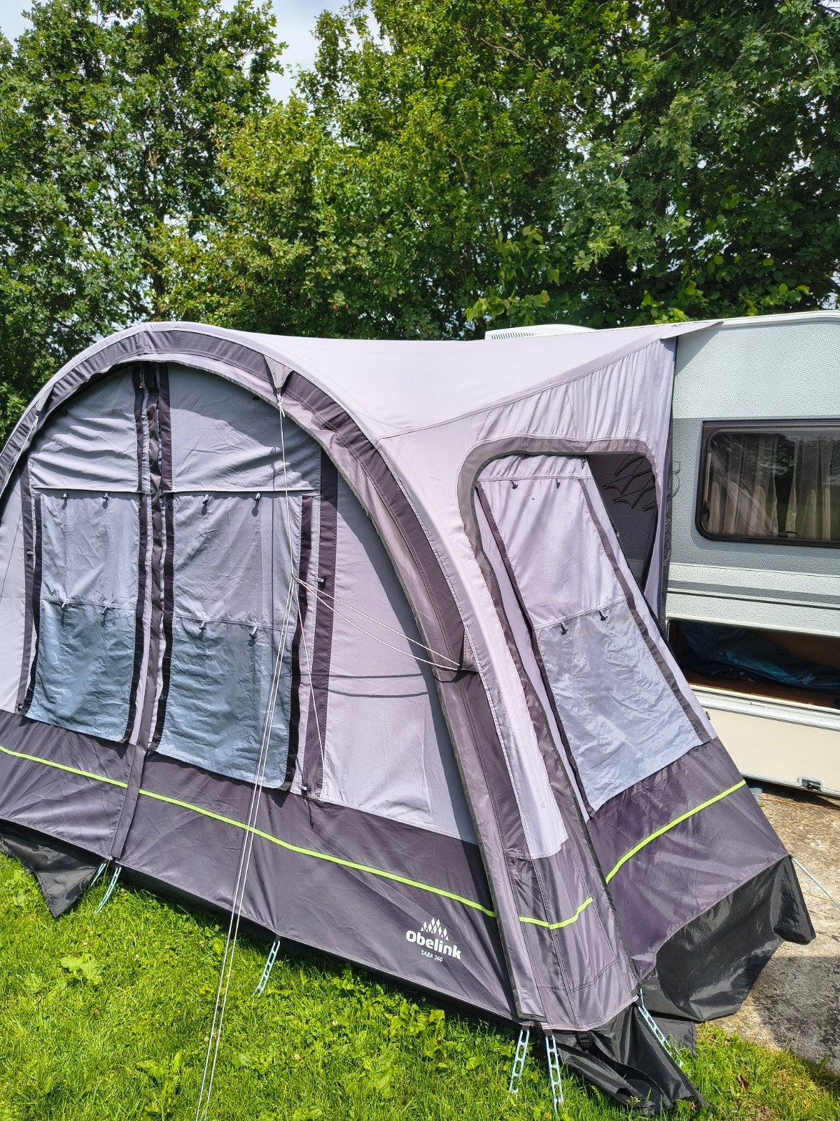 Caravan voortent Obelink Saba 360, Caravans en Kamperen, Ophalen, Gebruikt
