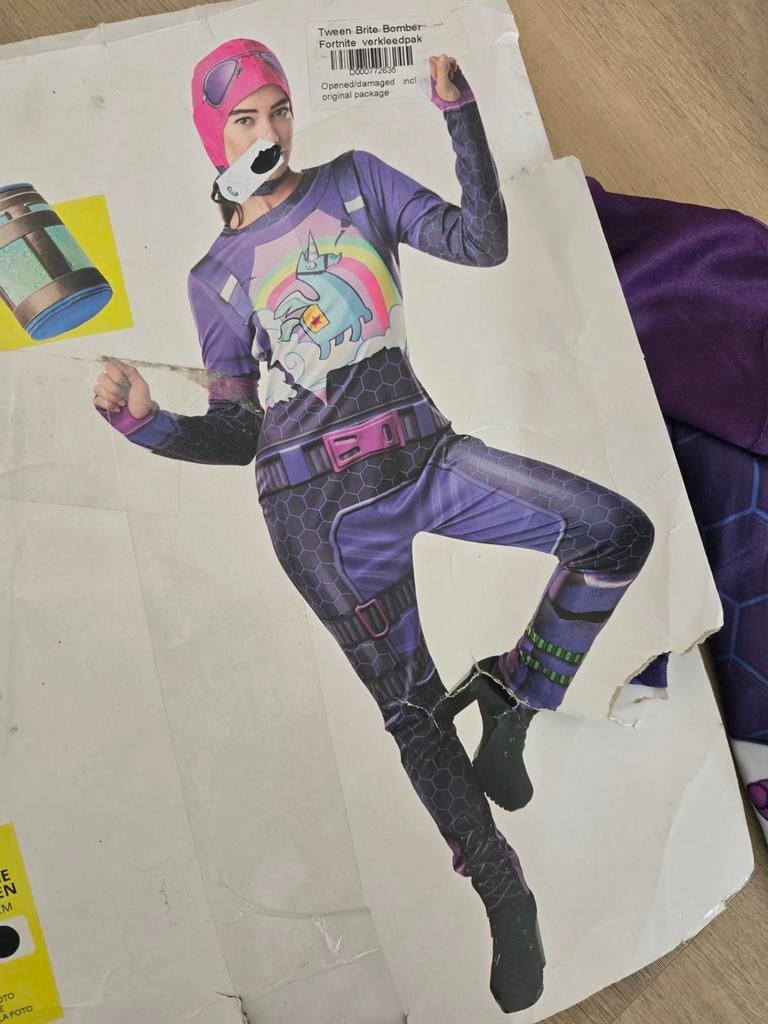 Nieuw! Fortnite outfit maat 158 164, Ophalen of Verzenden, Nieuw, 158 t/m 164, Meisje