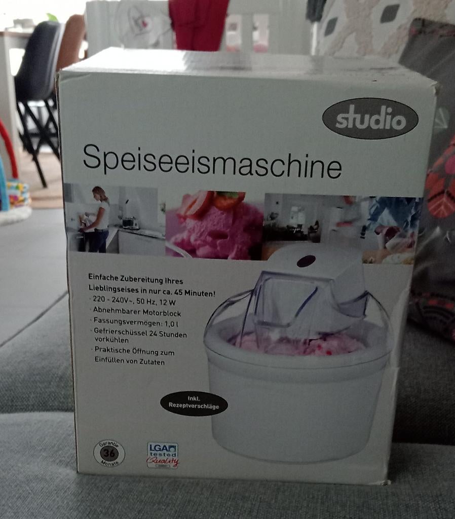 Nieuwe Studio Speiseeis machine - Maak zelf ijs!, Ophalen of Verzenden, Nieuw, Koelelement