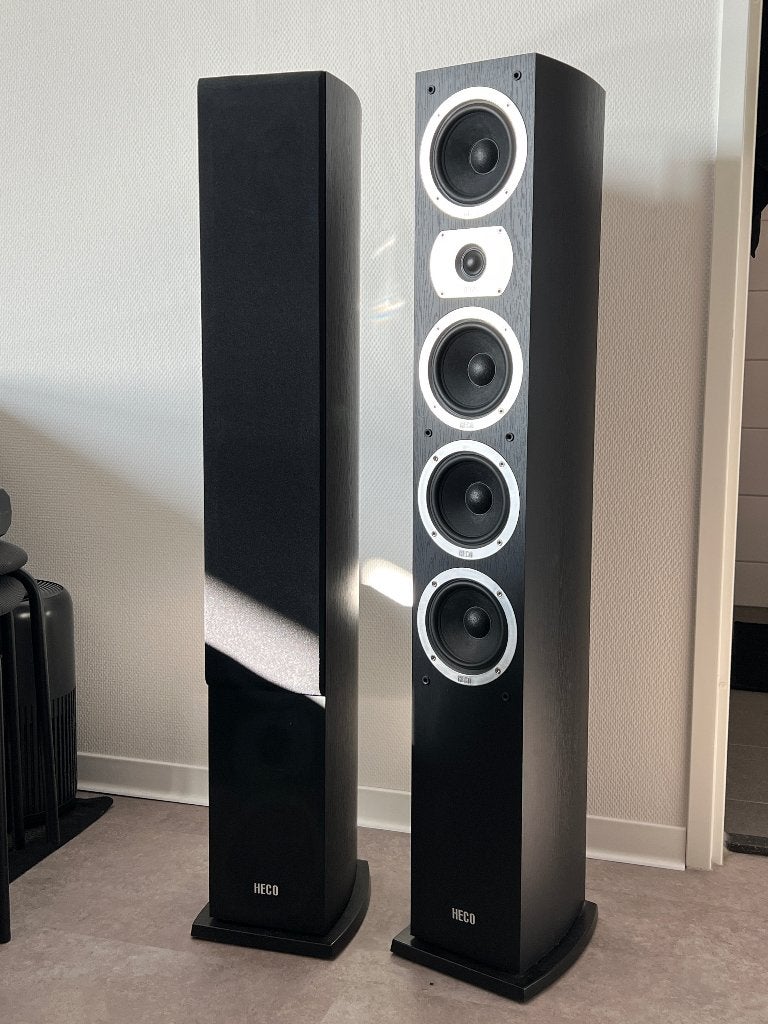 HECO Victa 601 vloerstaanders, 1 speaker zachter, Vloerstaande luidspreker, Ophalen, 150 watt of meer, Overige merken