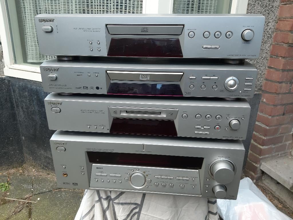Sony stereo-set Receiver, CD, DVD, versterker STR-DE 875., Ophalen, Gebruikt, Tuner of Radio, Sony