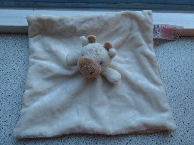 Knuffeldoek koe of koetje meet ca 30 cm bij 30 cm Primark?, Ophalen of Verzenden, Zo goed als nieuw, Koe, Met geluid