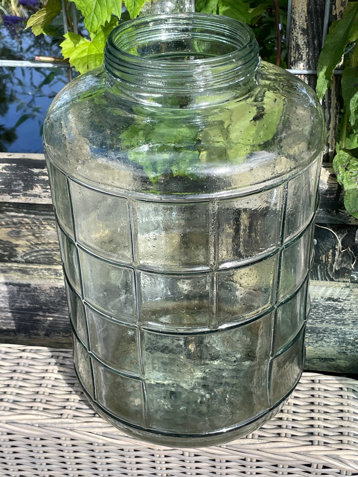Grote glazen fles / gistfles / mandfles, Ophalen of Verzenden