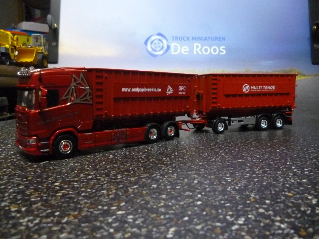 Tekno Scania R450 combi OPC met certificaat, Ophalen of Verzenden, Nieuw, Bus of Vrachtwagen, Tekno