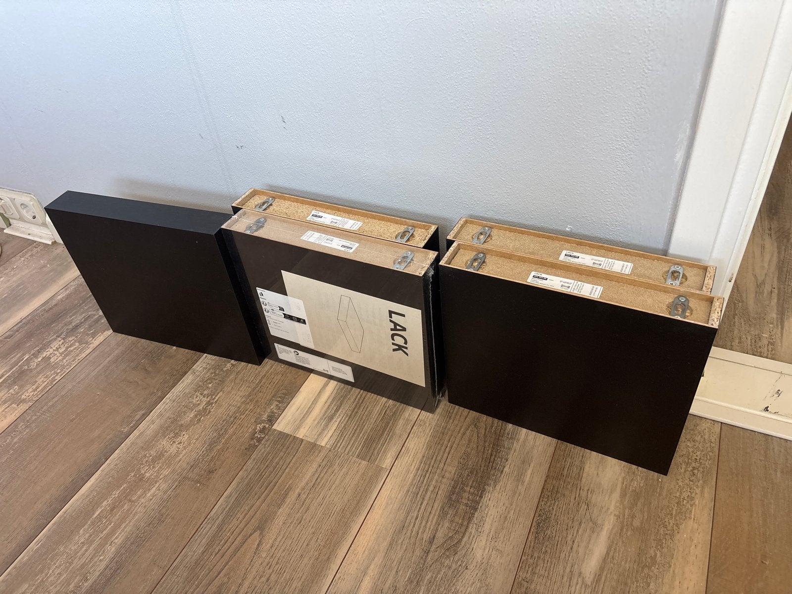 IKEA LACK wandplanken - Zwart (5 stuks), Ophalen, Zo goed als nieuw