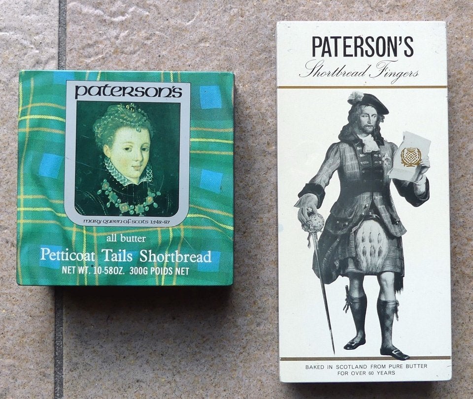 Patersons shortbread blikken Schotse ruit blikken Schotland, Verzamelen, Ophalen of Verzenden, Gebruikt, Koek(jes)