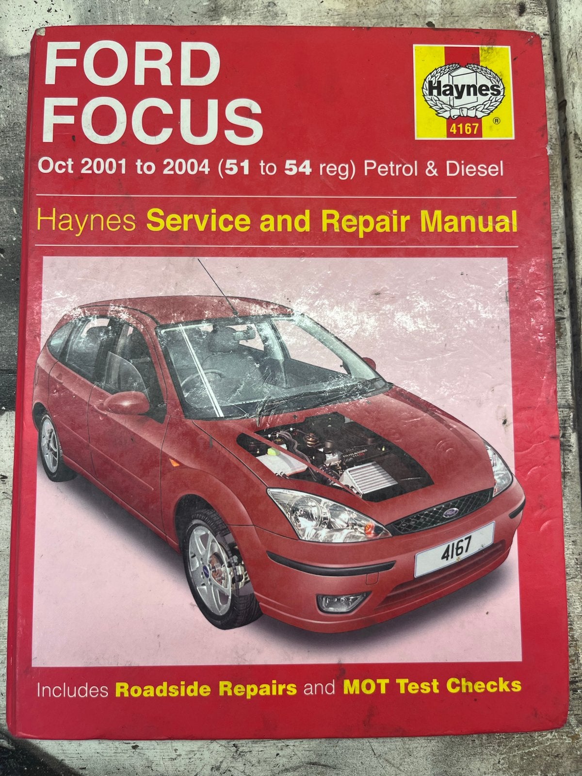 Haynes Service en Reparatie Handboek Ford Focus (2001-2004), Ophalen of Verzenden, Gelezen, Ford