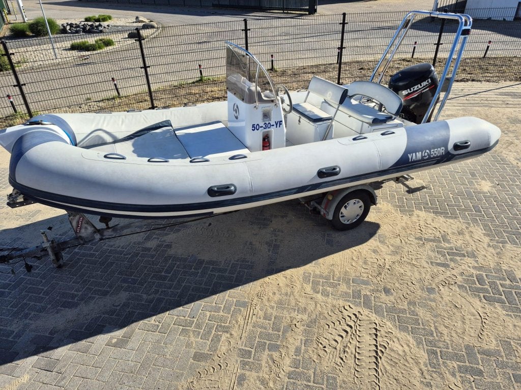 Yam 550R Incl Suzuki Fourstroke, Watersport en Boten, Rubberboten, 6 m, Gebruikt, Benzine, Yam