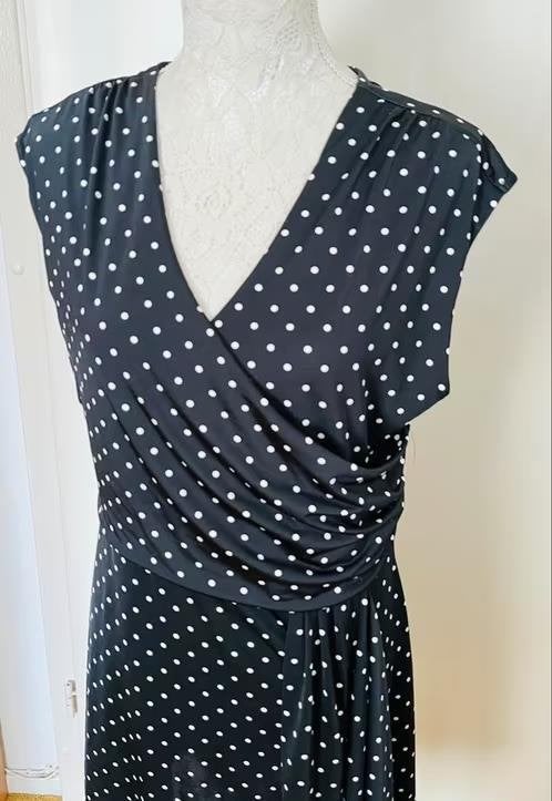 Bodyflirt polkadot jurk maat 40/42[v], Maat 38/40 (M), Blauw, Ophalen of Verzenden, Zo goed als nieuw