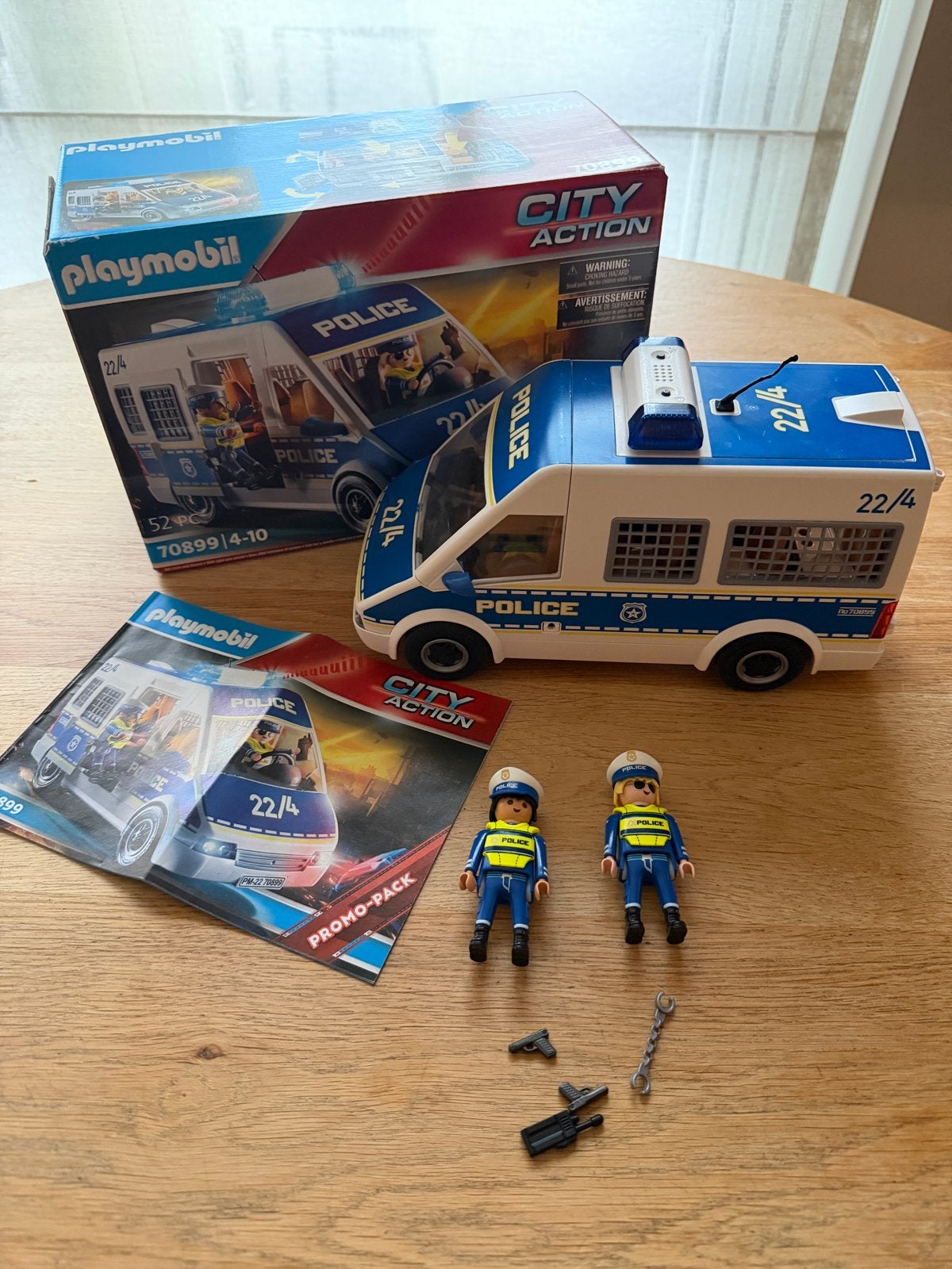 Playmobil City Action Politiebus - 70899, Gebruikt, Complete set, Voertuig, Ophalen of Verzenden