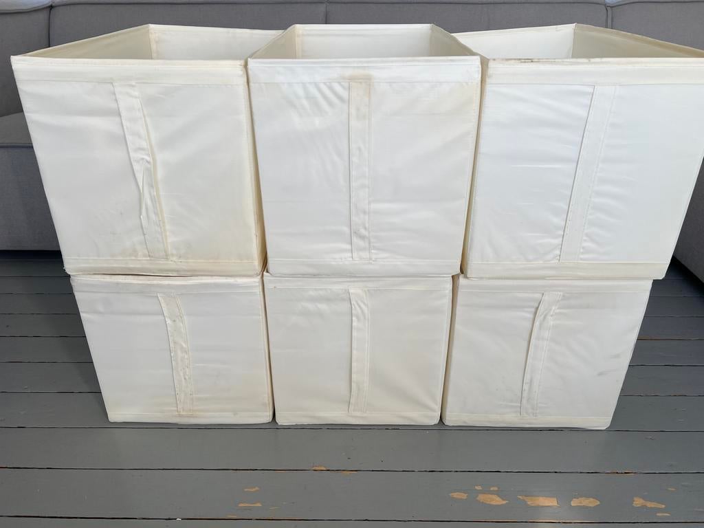 6 KEA SKUBB bakken Pax kast 55x31x33 opbergbakken gebruikt, Ophalen, Gebruikt, 50 tot 100 cm, Minder dan 100 cm